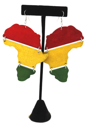Africa Tri-Fold Earrings