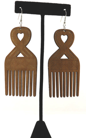 Heart Comb 1 Earrings