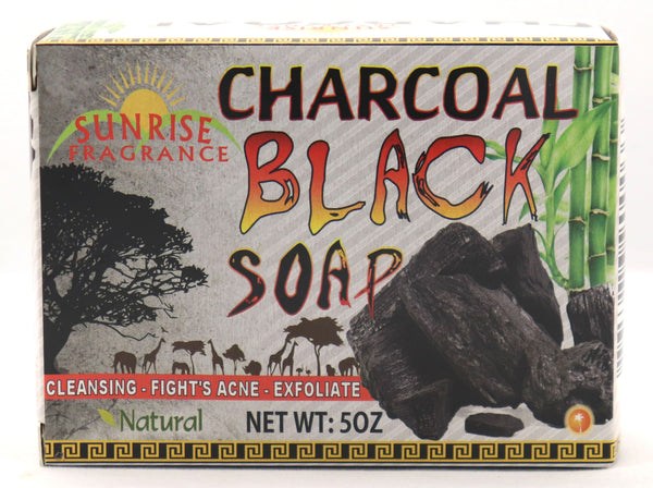 Charcoal Black Soap - Sunrise Fragrance